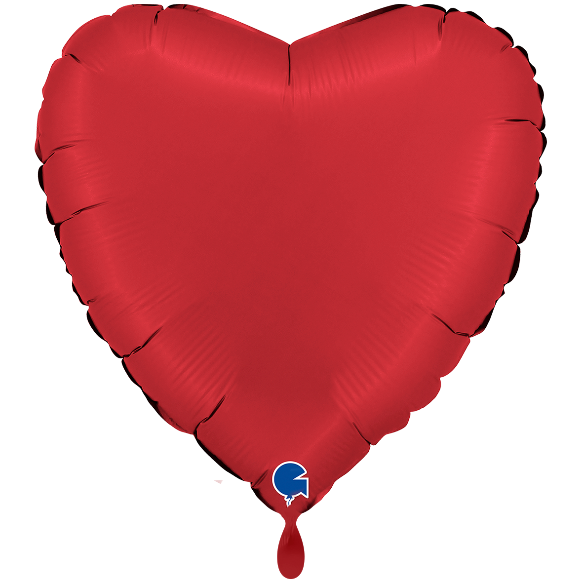 1 Balloon XXL - Heart - Satin Rubin Red