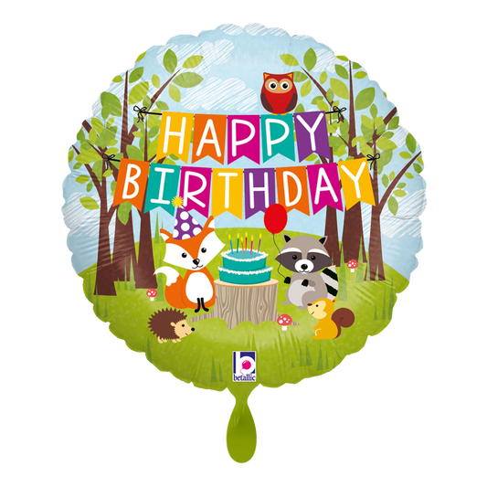 1 Balloon - Woodland Birthday