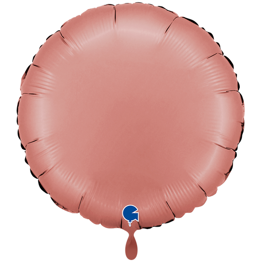 1 Balloon XXL - Round - Satin Rose Gold
