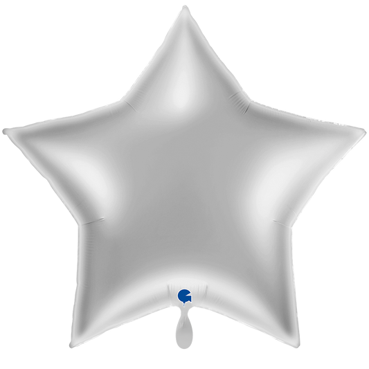 1 Balloon XXL - Star - Silver
