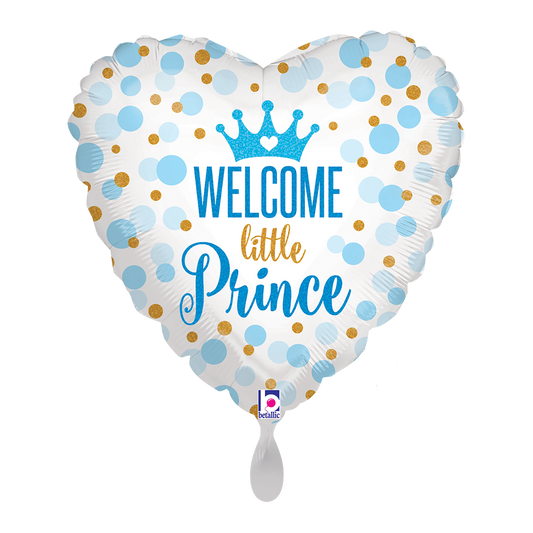 1 Balloon - Glitter Baby Prince