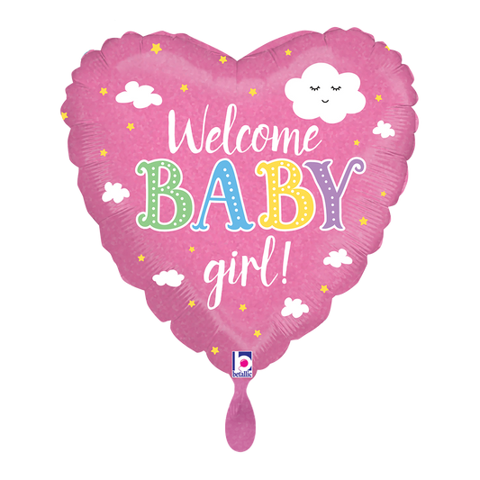 1 Balloon - Welcome Baby Girl