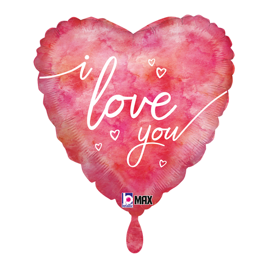 1 Balloon - Watercolor I Love U