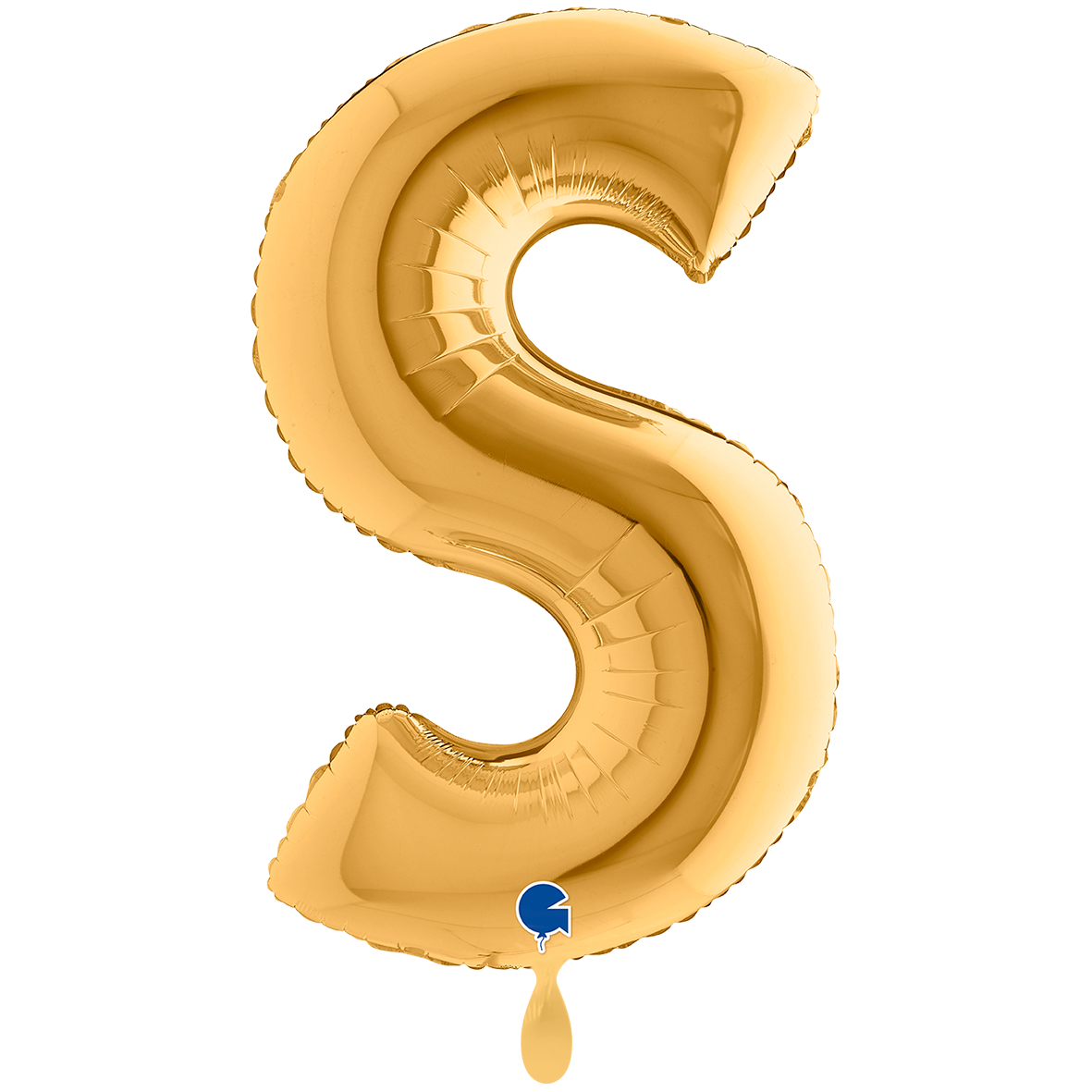 1 Balloon XXL - Letter S - Gold
