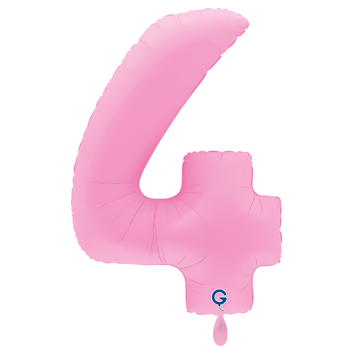 1 Balloon XXL - Number 4 - Soft Matte Sakura Pink