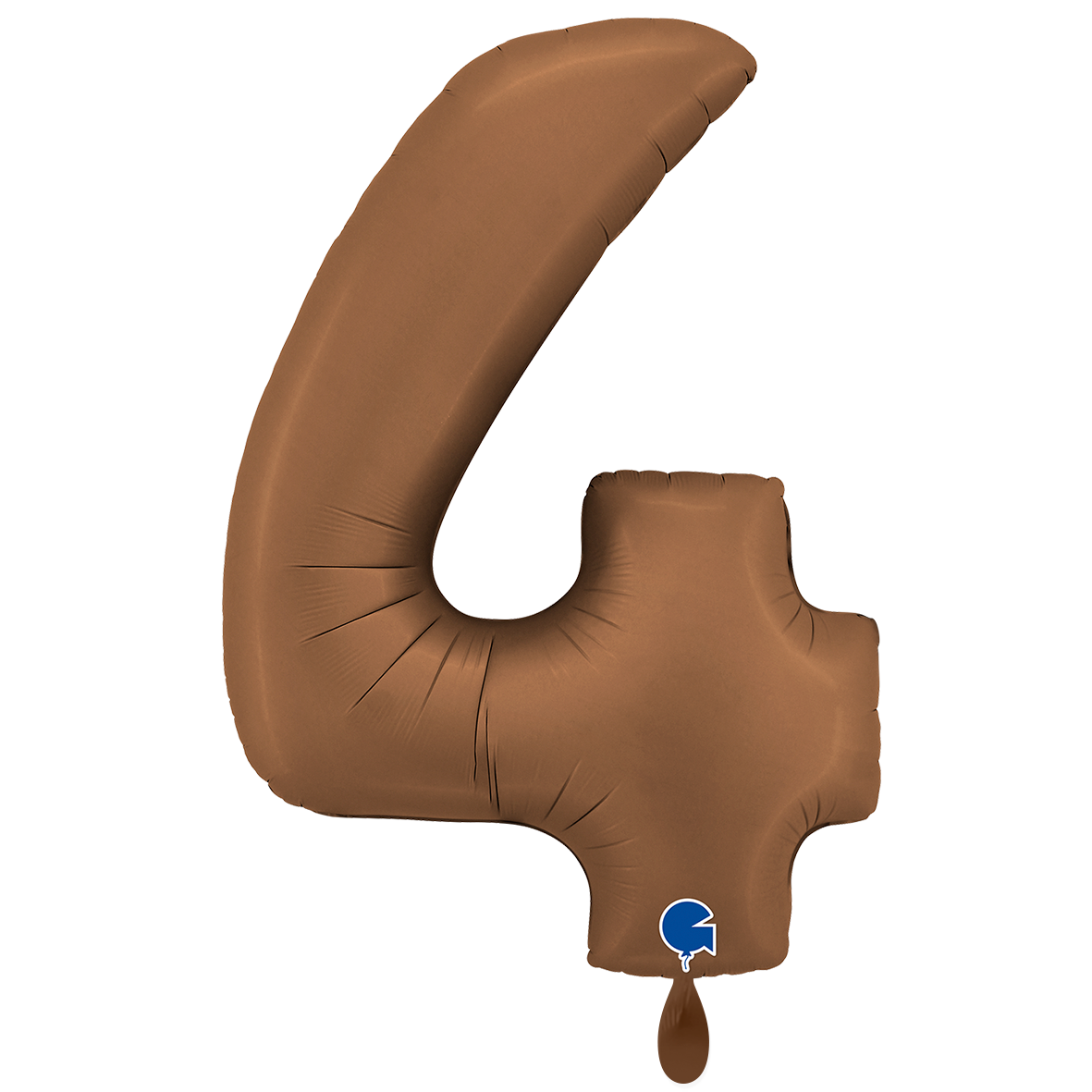 1 Balloon XXL - Number 4 - Satin Chocolate
