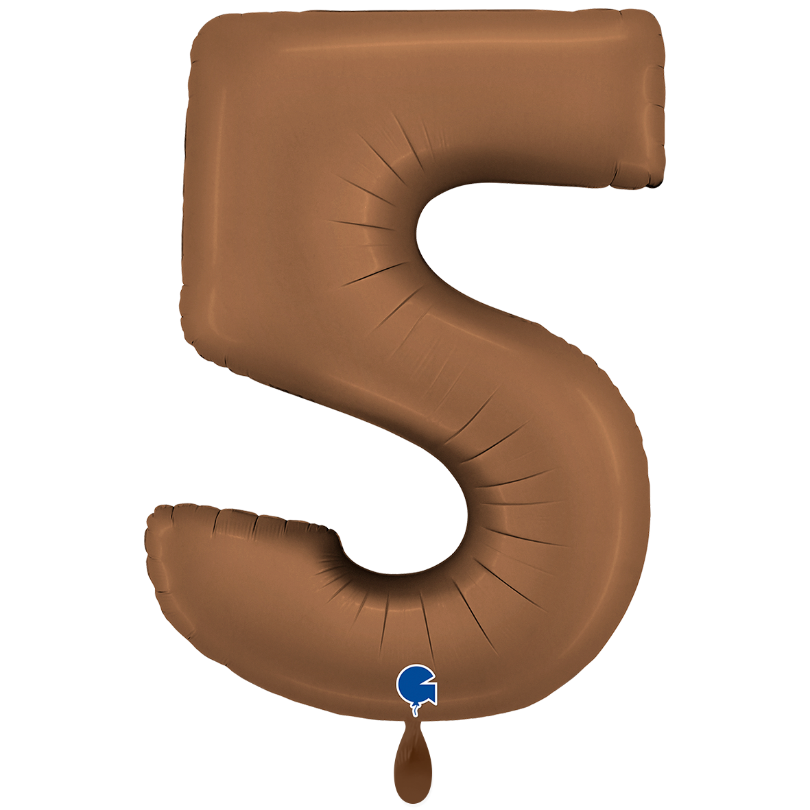 1 Balloon XXL - Number 5 - Satin Chocolate