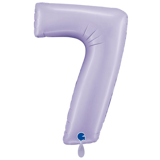 1 Balloon XXL - Number 7 - Satin Lilac
