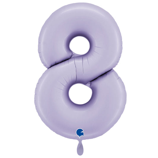 1 Balloon XXL - Number 8 - Satin Lilac