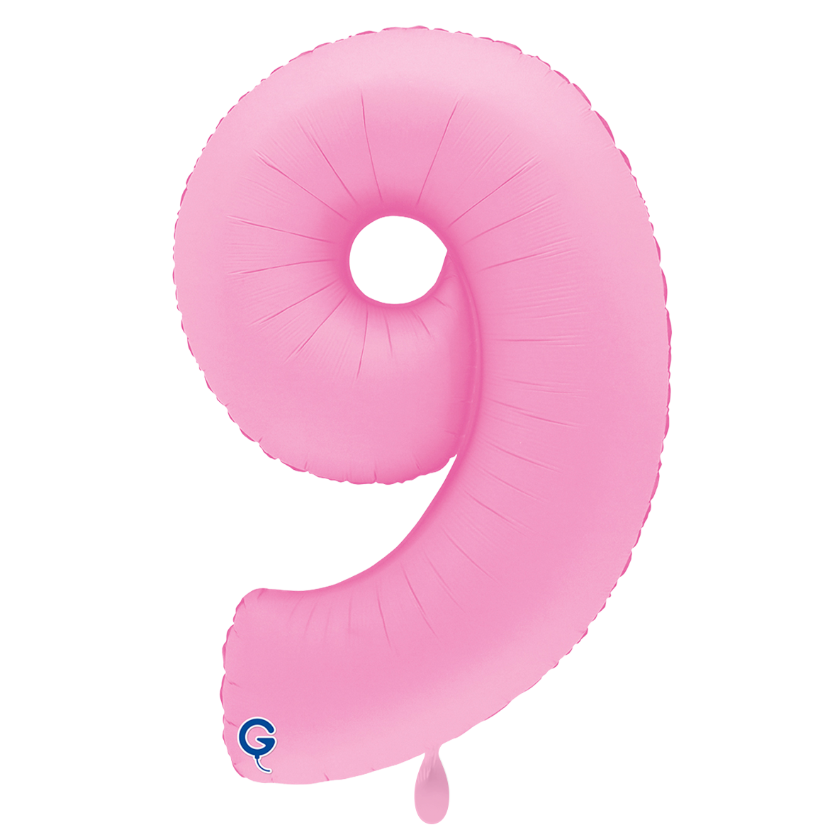 1 Balloon XXL - Number 9 - Soft Matte Sakura Pink