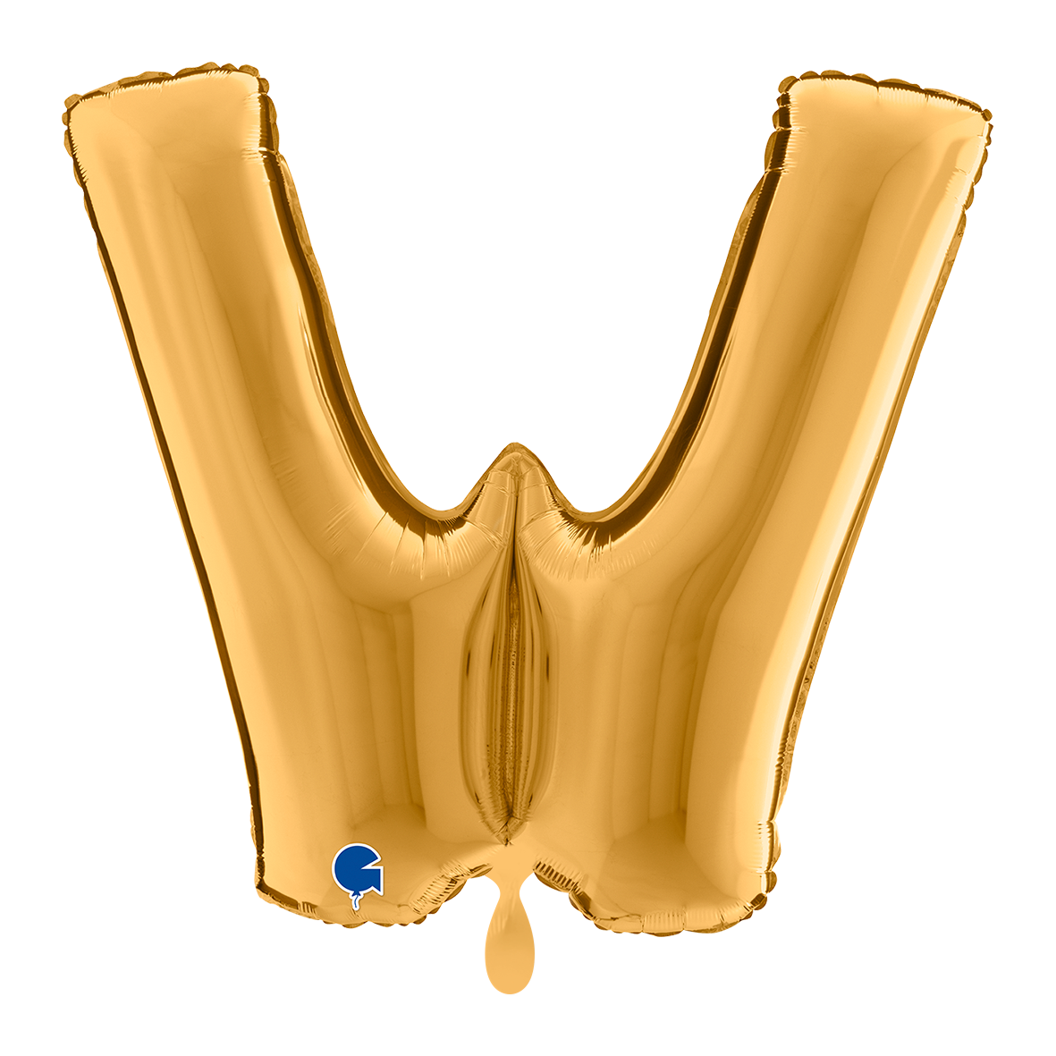 1 Balloon XXL - Letter W - Gold