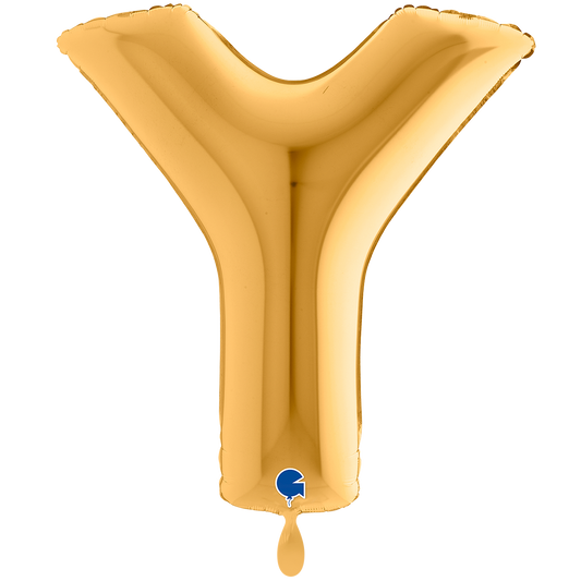 1 Balloon XXL - Letter Y - Gold