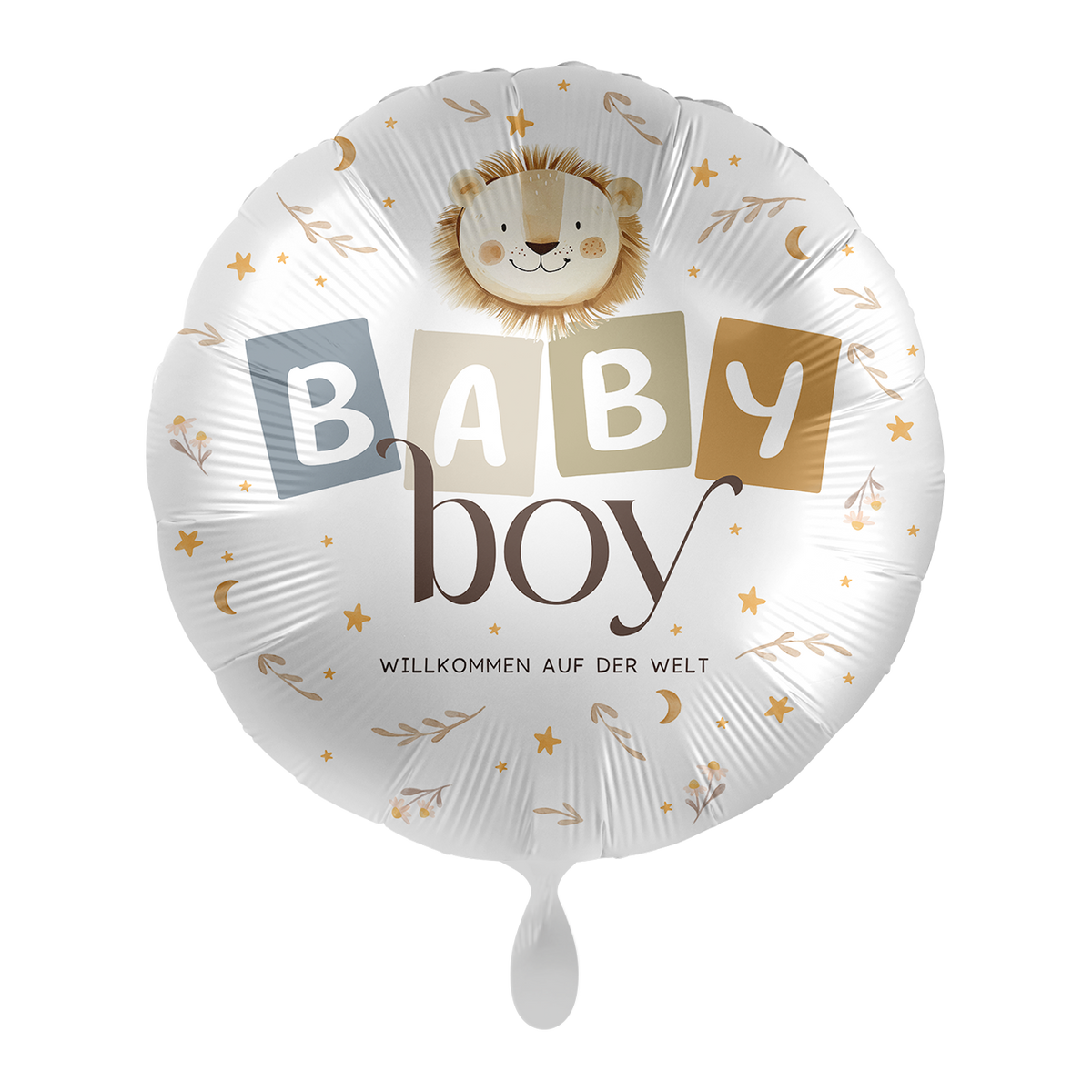 1 Balloon - Baby Boy - Willkommen Baby Löwe - GER