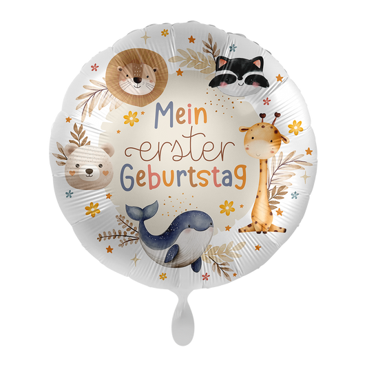 1 Balloon - Kindergeburtstag Neutral - Animal Party - GER