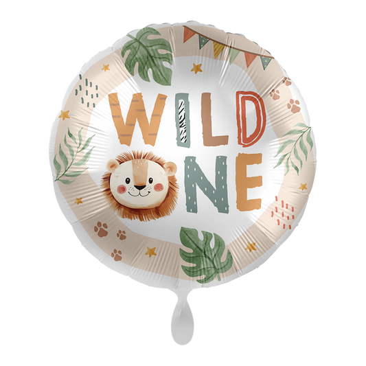 1 Balloon - Kindergeburtstag Neutral - Wild One - ENG