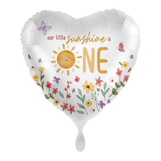 1 Balloon - Kindergeburtstag Neutral - Little Sunshine - ENG
