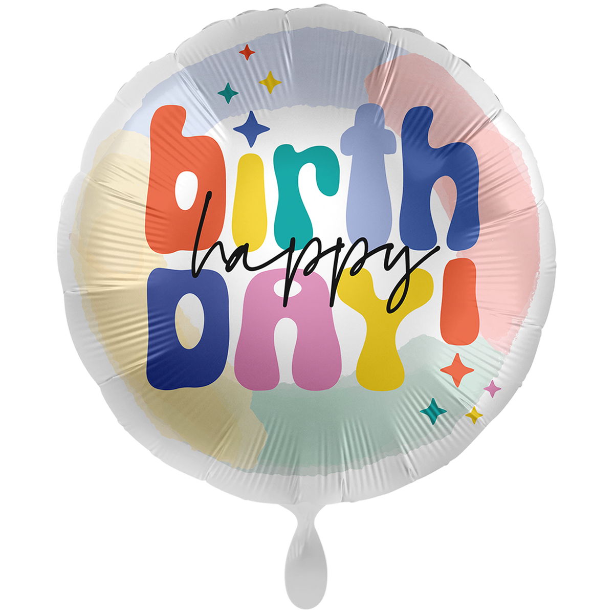 1 Balloon XXL - Happy and Colourful Birthday - ENG
