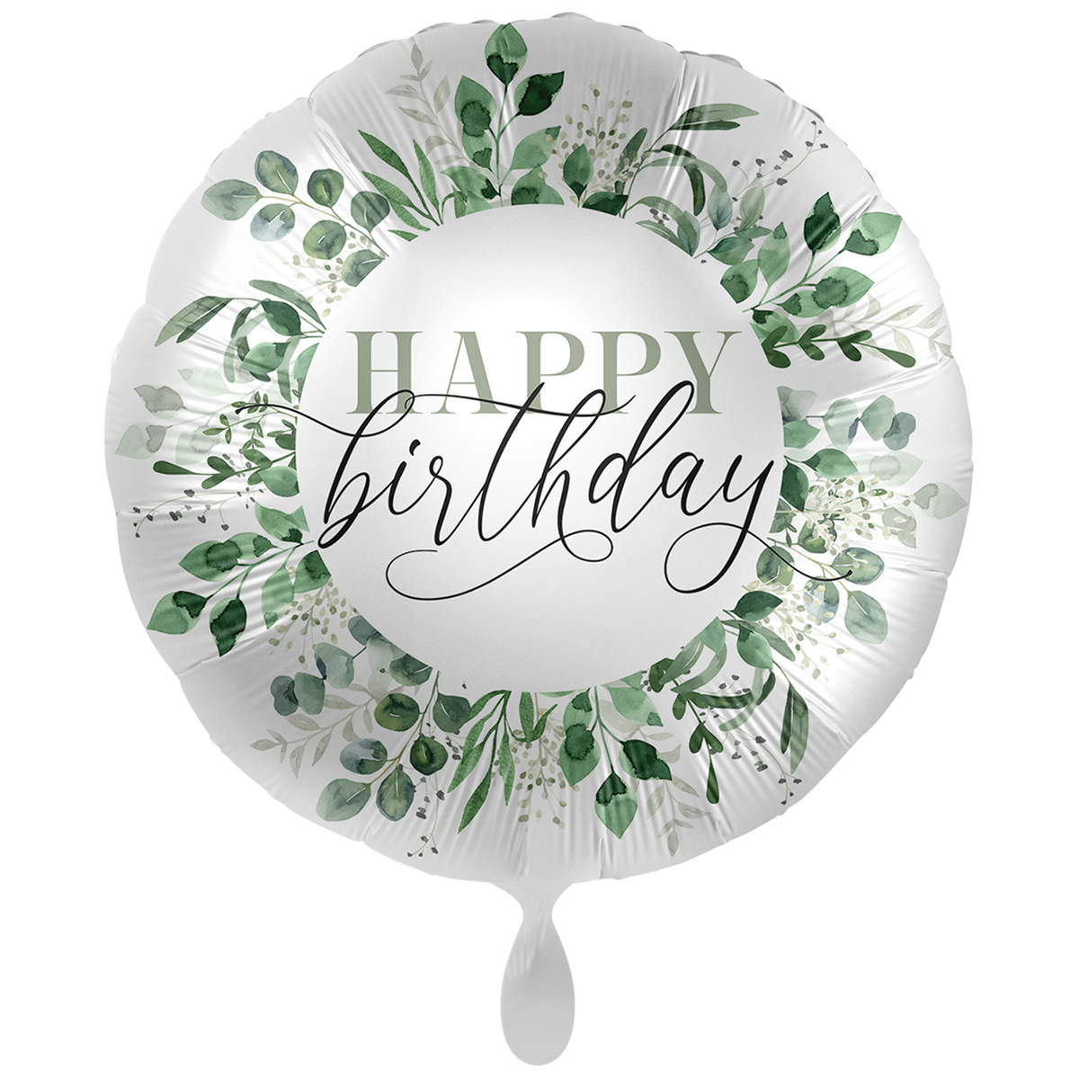 1 Balloon XXL - Green Natural Leaves to your Birthday - ENG