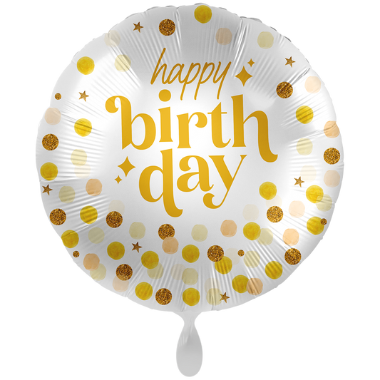 1 Balloon XXL - Shine Like Gold Birthday - ENG