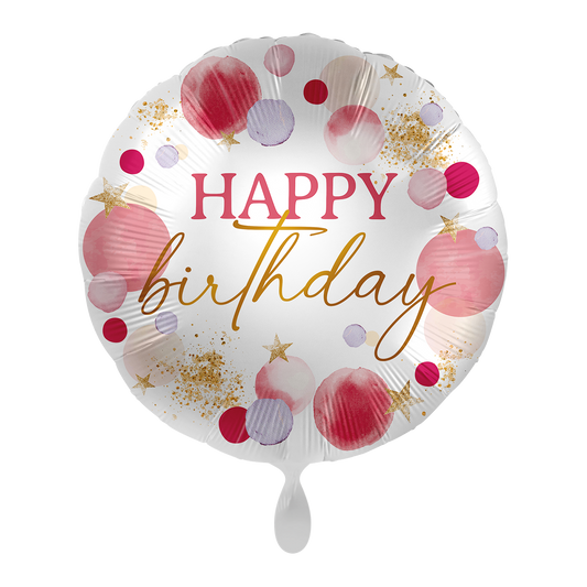 1 Balloon - Sweet Pink Birthday - ENG