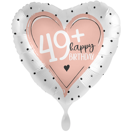 1 Balloon XXL - Glossy - 49+ Happy Birthday - ENG