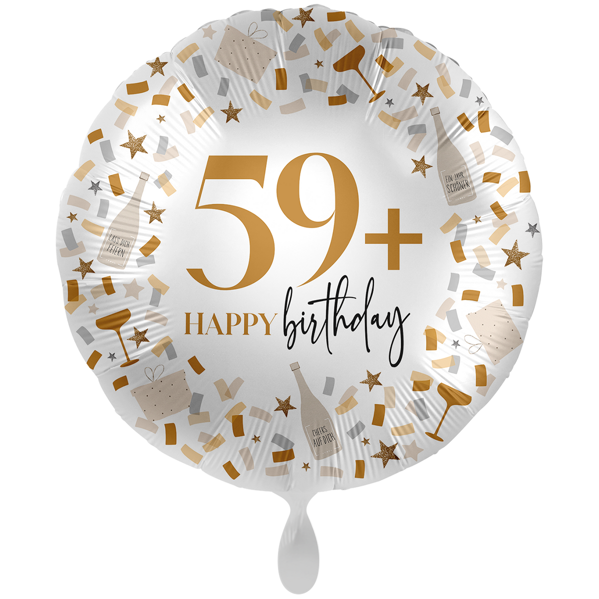 1 Balloon XXL - Hello to Another Birthday 59+ - GER