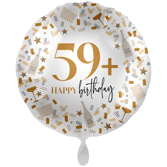 1 Balloon XXL - Hello to Another Birthday 59+ - GER