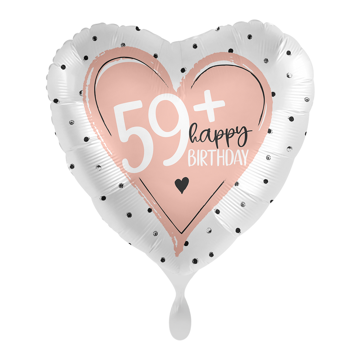 1 Balloon - Glossy - 59+ Happy Birthday - ENG