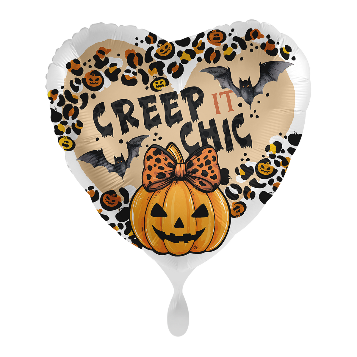 1 Balloon - Creep it Chic Pumpkin - ENG