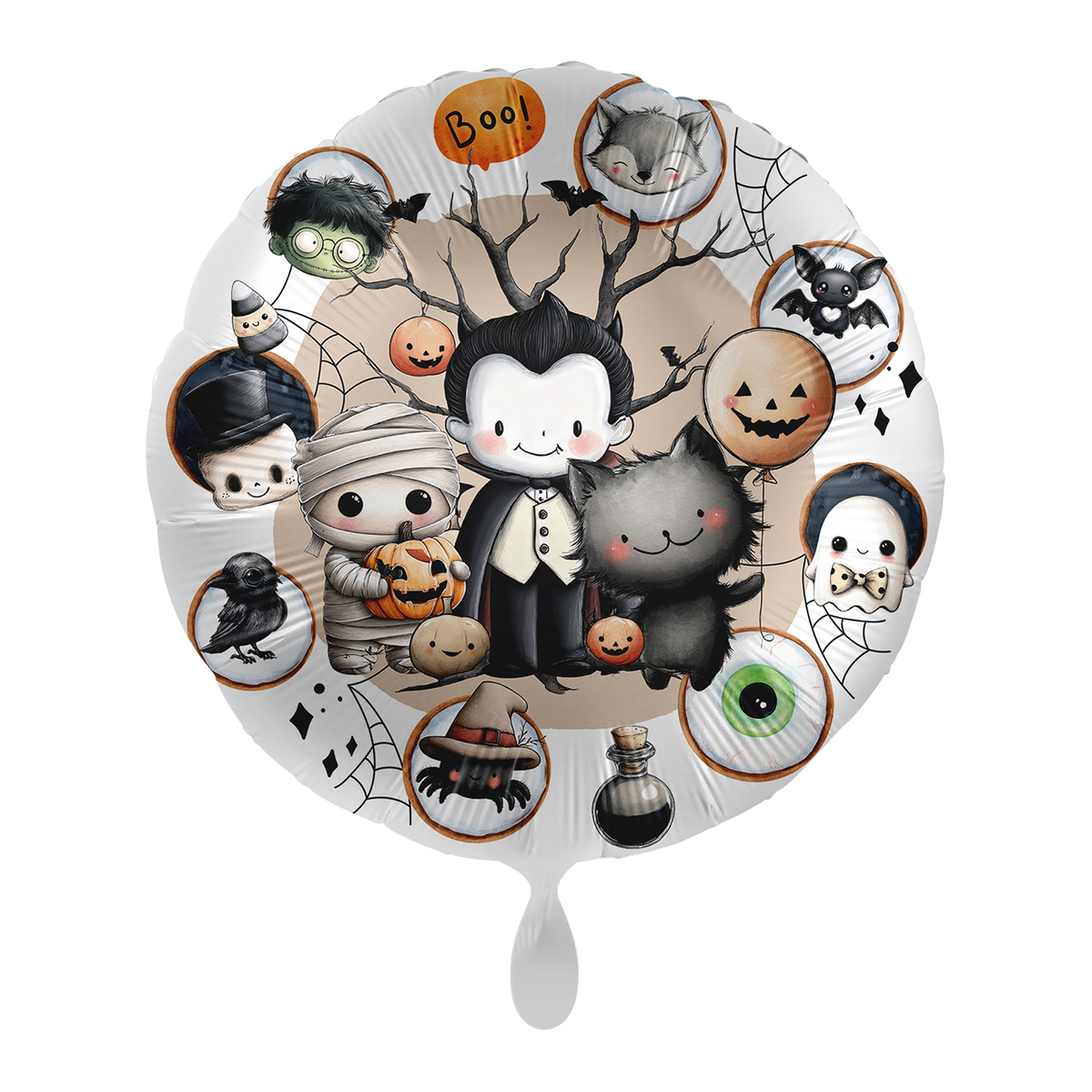 1 Balloon - Cute Monster Crew - ENG