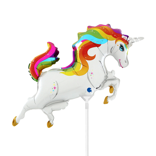 10 Miniballoons Airfilled - Rainbow Unicorn Body (Unverpackt)