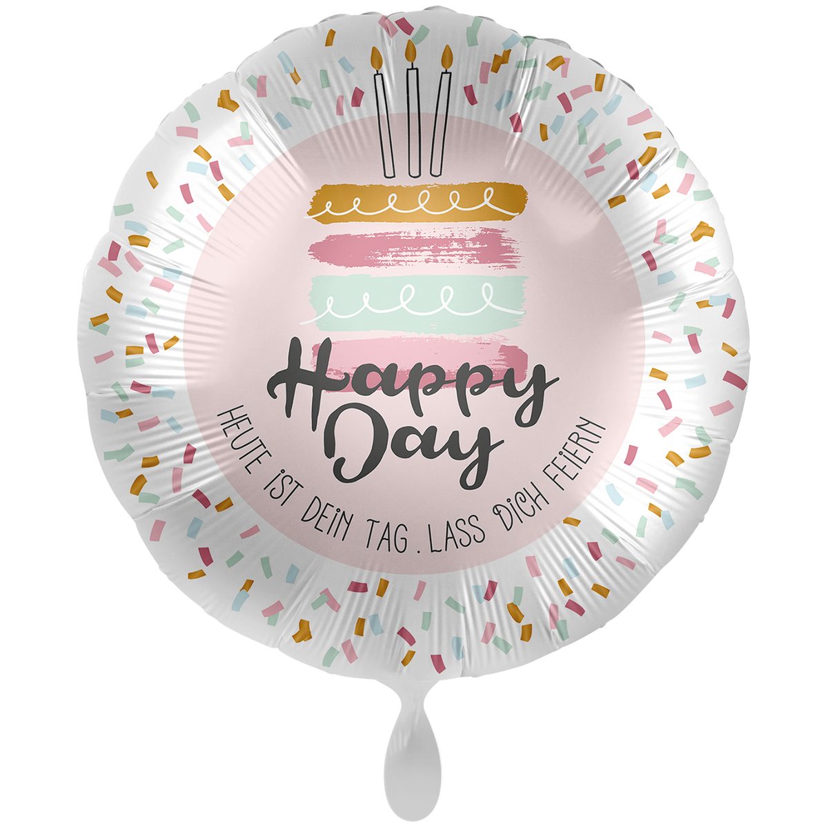 1 Balloon XXL - Happy Day Cake - GER