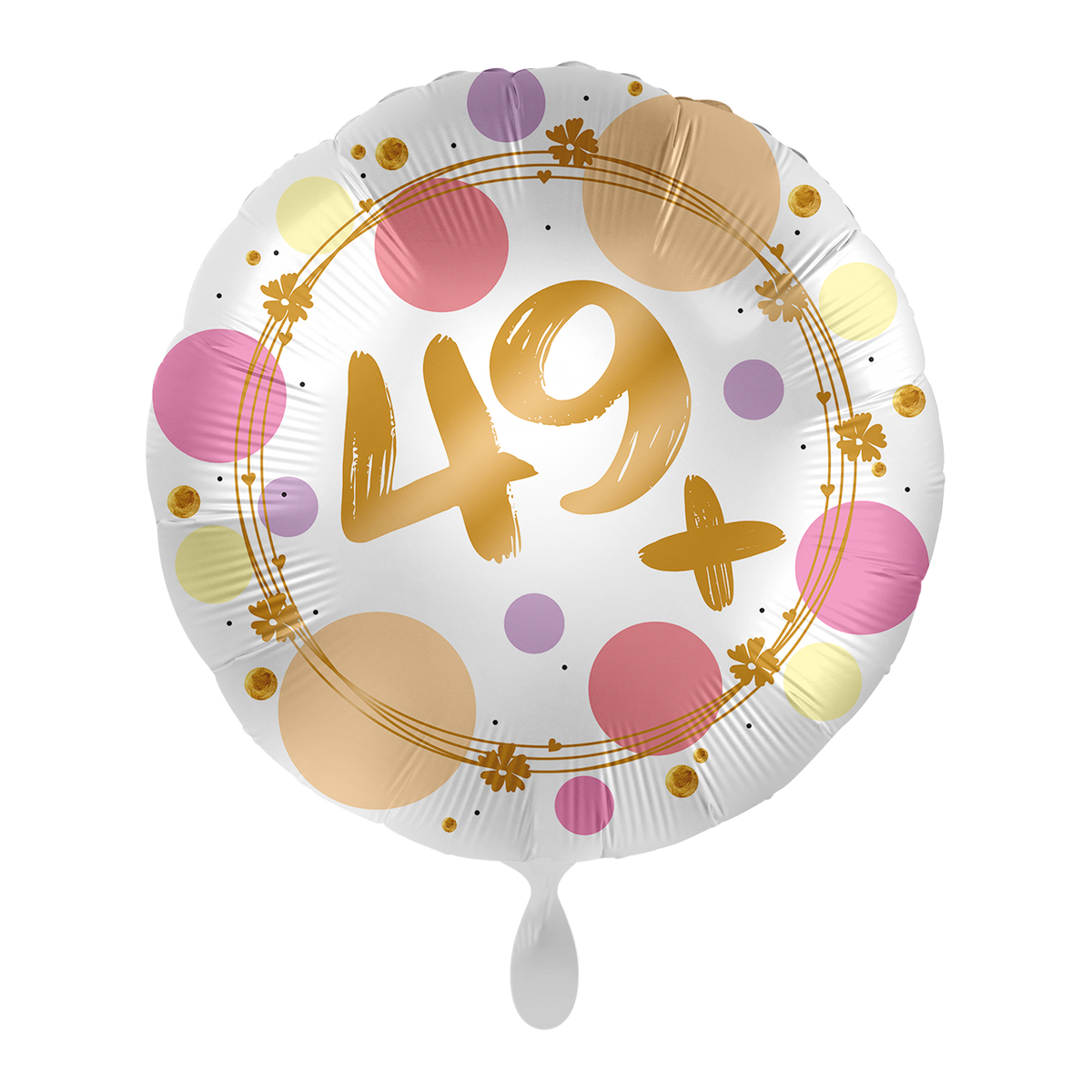 1 Balloon - Shiny Dots 49+ - UNI