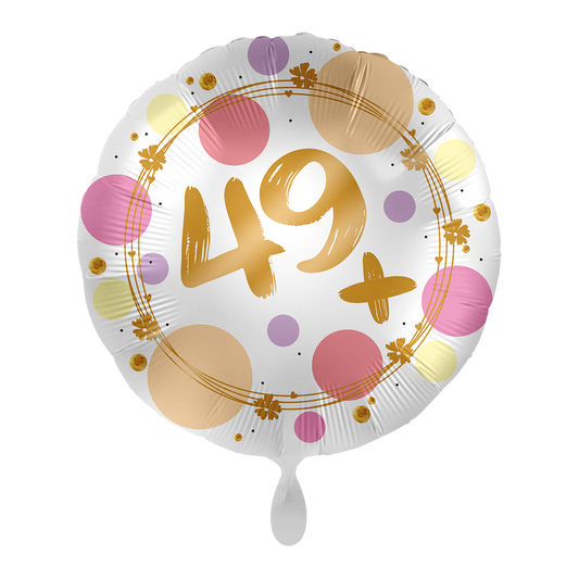1 Balloon - Shiny Dots 49+ - UNI