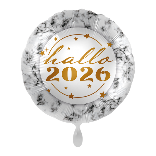 1 Balloon - Hello 2026 Marble - GER