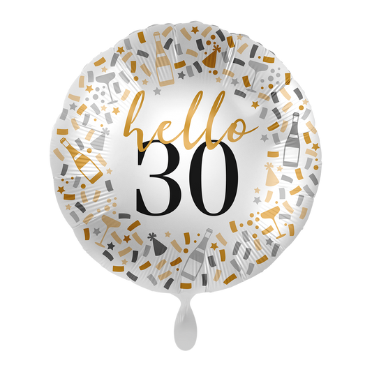 1 Balloon - Hello 30 - UNI