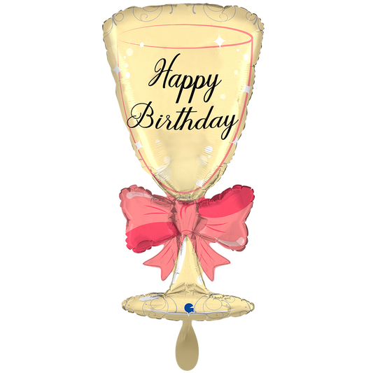 1 Balloon XXL - HB Glass W Ribbon