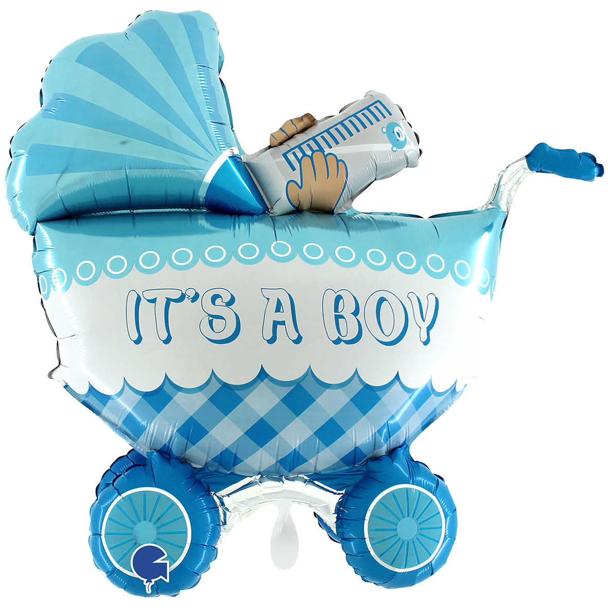 1 Balloon XXL - It's A Boy Buggy 3D