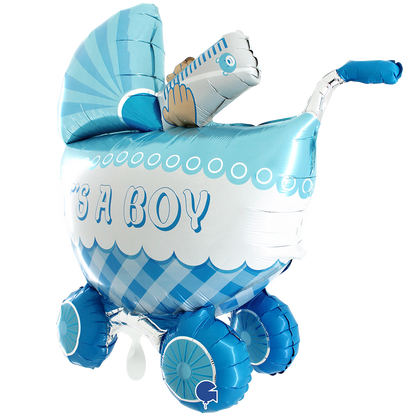 1 Balloon XXL - It's A Boy Buggy 3D