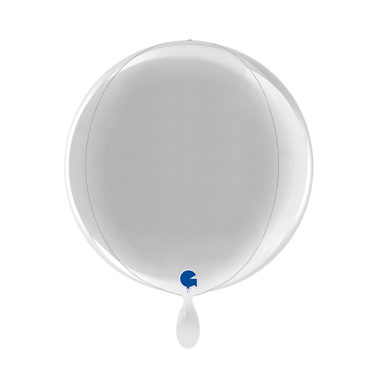 1 Balloon 4D - Globe - Silver
