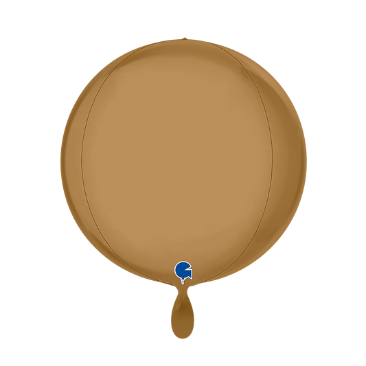 1 Balloon 4D - Globe - Platinum Champagne