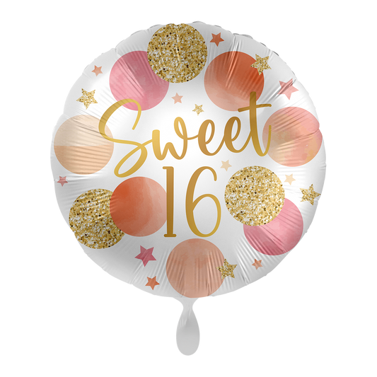 1 Balloon - Shiny Stars & Dots - 16 - ENG