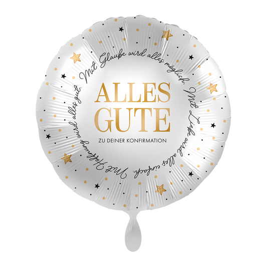 1 Balloon - Confirmation Stars  - GER