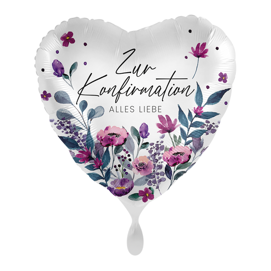 1 Balloon - Flowery Confirmation  - GER