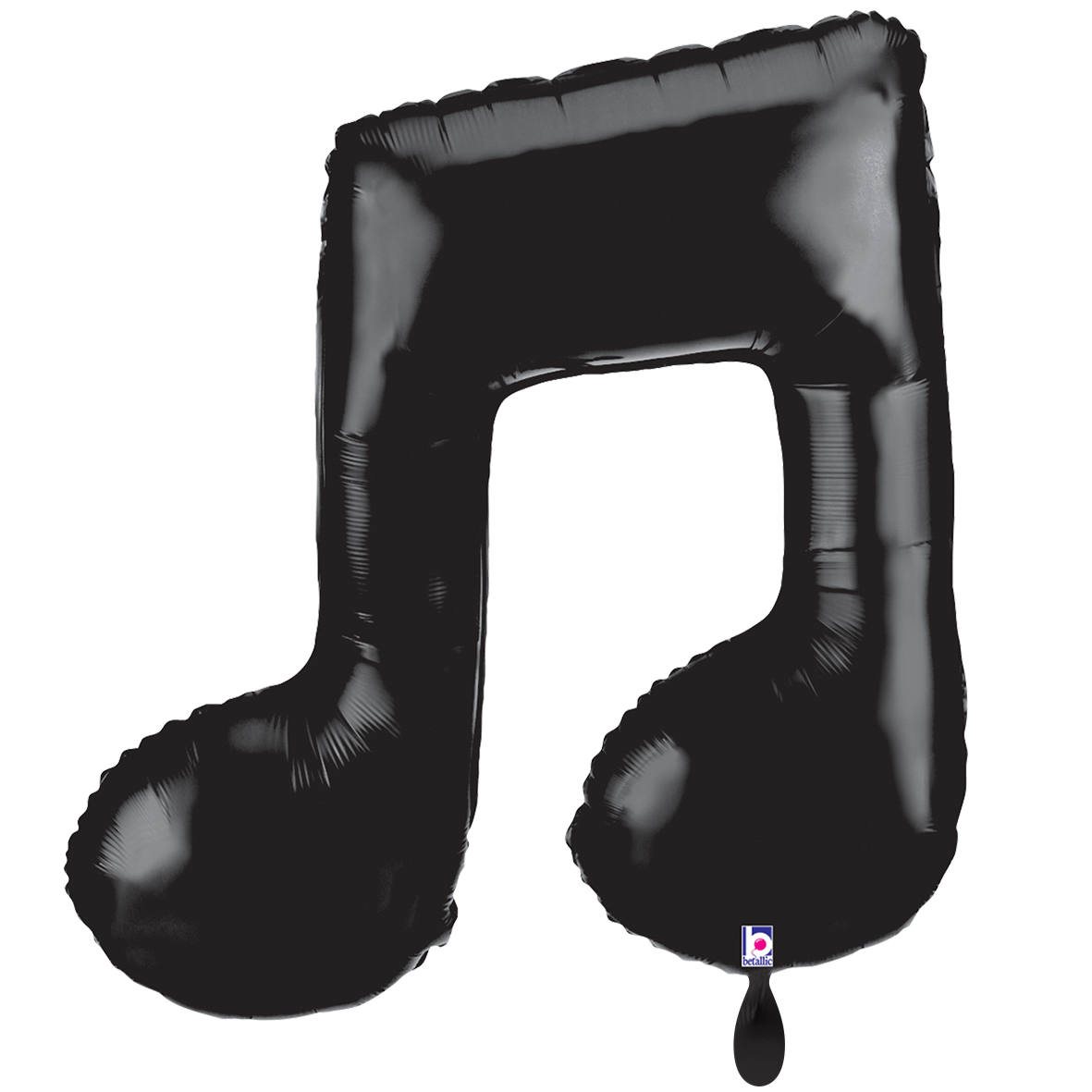 1 Balloon XXL - Music Note Double - Black