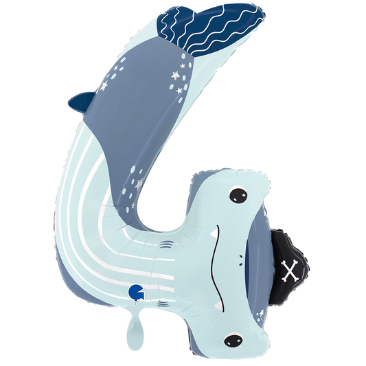 1 Balloon XXL - The Puppyloons - Number 4 Shark