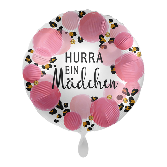 1 Balloon - Baby Girl Leopard - GER