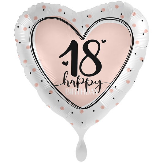 1 Balloon XXL - Lovely Birthday 18 - ENG