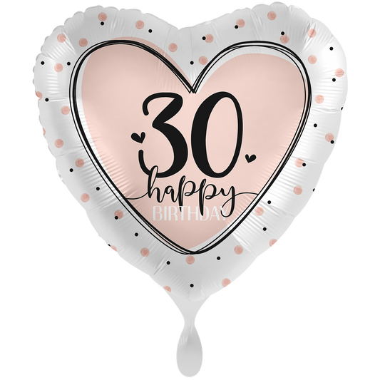 1 Balloon XXL - Lovely Birthday 30 - ENG