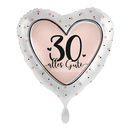 1 Balloon - Lovely Birthday 30 - GER